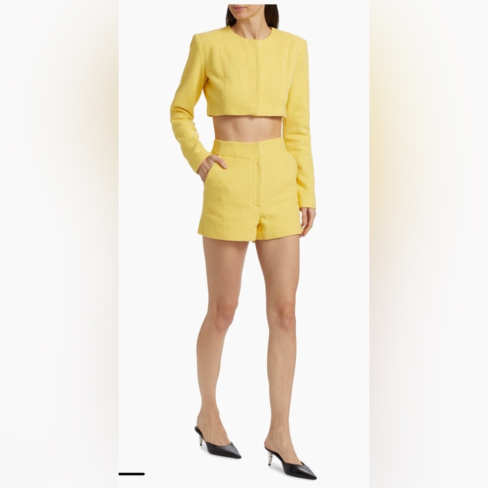 IRO Yellow High Waist Women Shorts